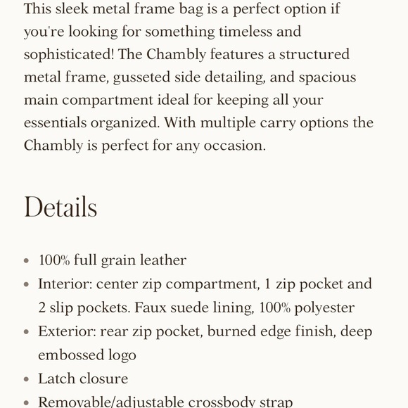 Patricia Nash CHAMBLY metal frame kisslock handle crossbody handbag - Picture 9 of 10